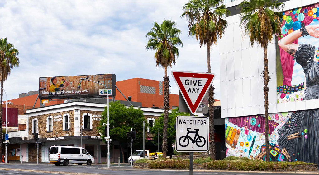 An Adelaide give-way sign.