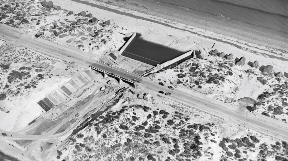 River Torrens outlet under construction, 1937.