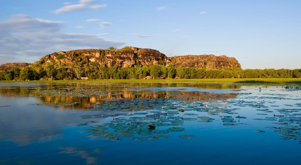 Mount Borradaile next to a billabong on Cooper Creek, Arnhem Land